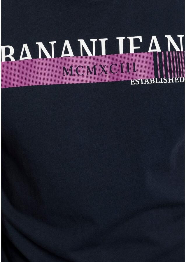 Bruno Banani T-shirt korte mouwen smalle pasvorm bedrukt ronde hals - Foto 3