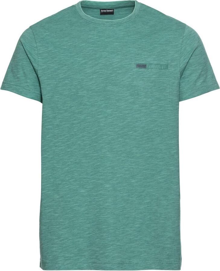 Bruno Banani T-shirt Met dubbele kraag en sierborstzak