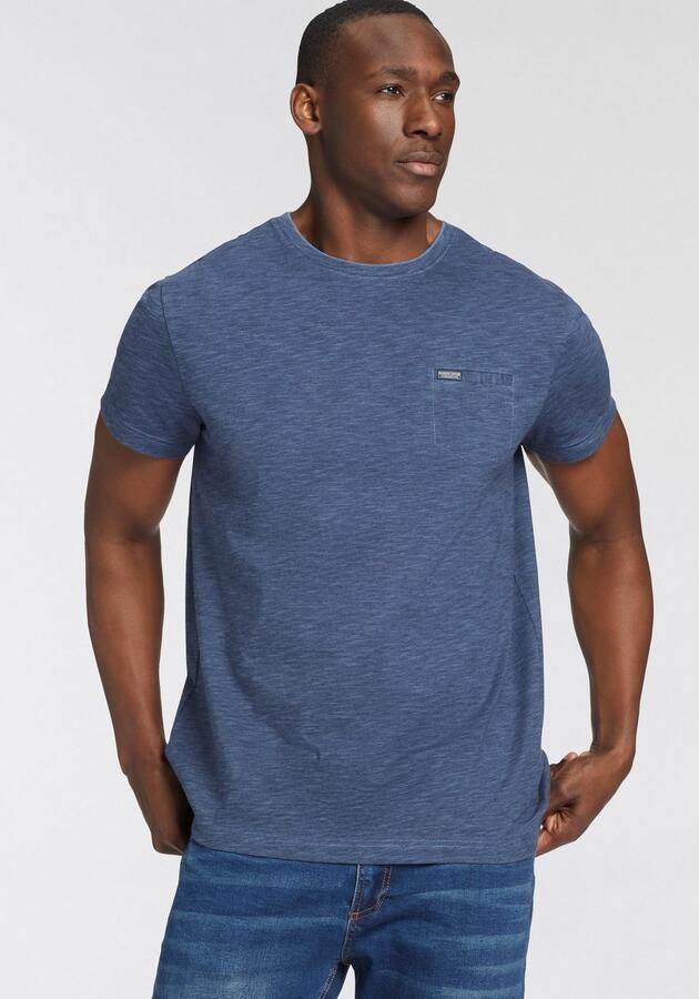 Bruno Banani T-shirt Met dubbele kraag en sierborstzak - Foto 4