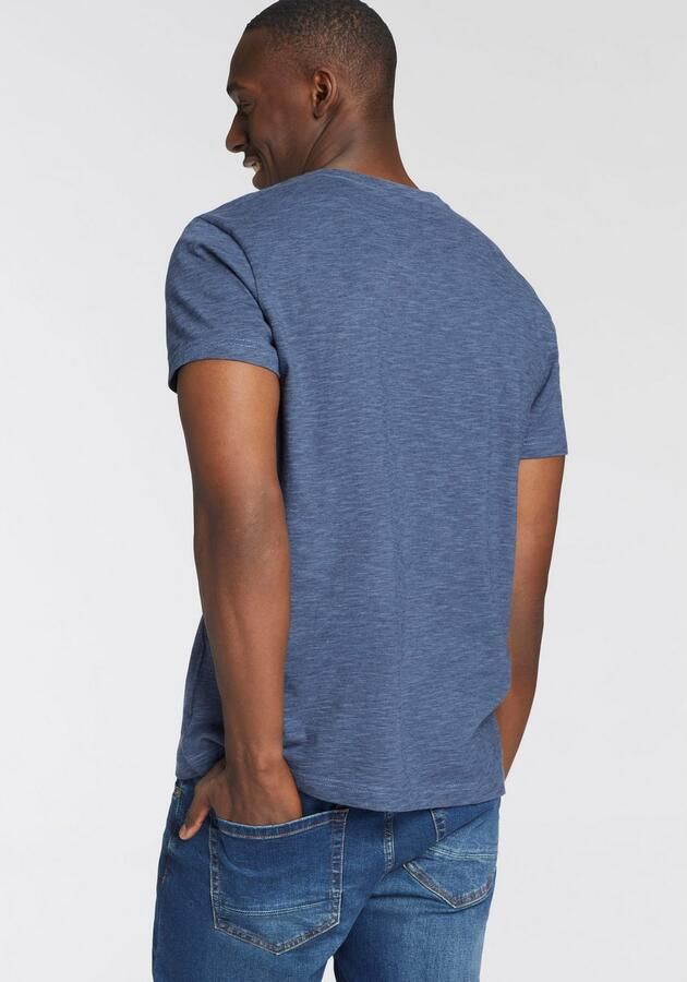 Bruno Banani T-shirt Met dubbele kraag en sierborstzak - Foto 5