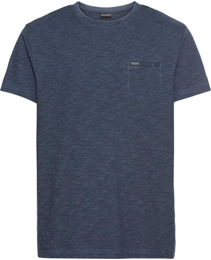Bruno Banani T-shirt Met dubbele kraag en sierborstzak