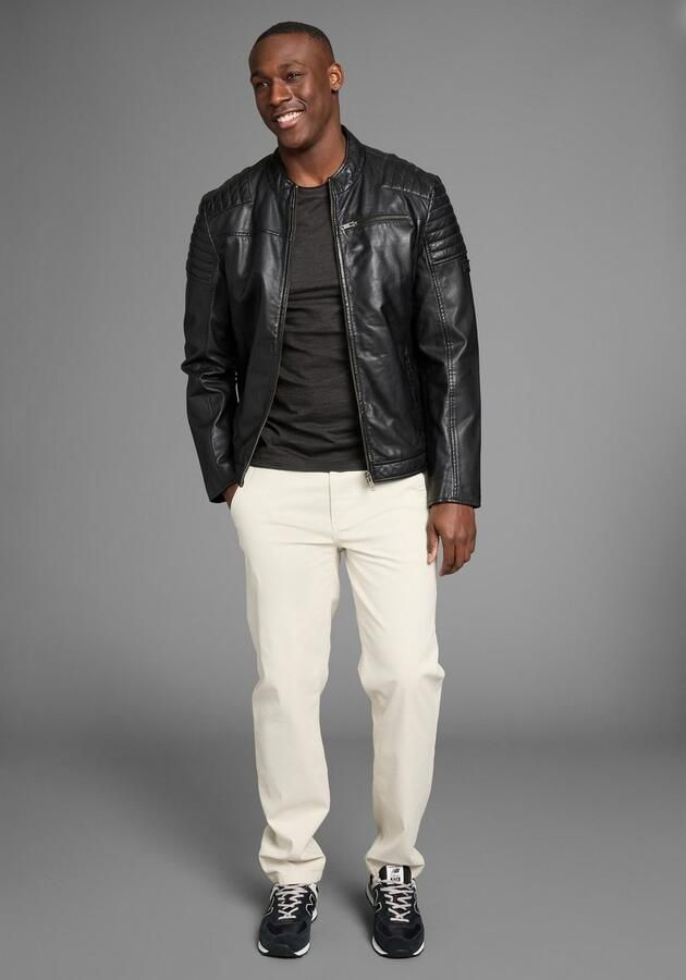 Bruno Banani T-shirt Met dubbele kraag en sierborstzak - Foto 5