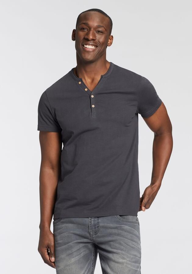 Bruno Banani T-shirt Met geknoopte V-hals - Foto 9