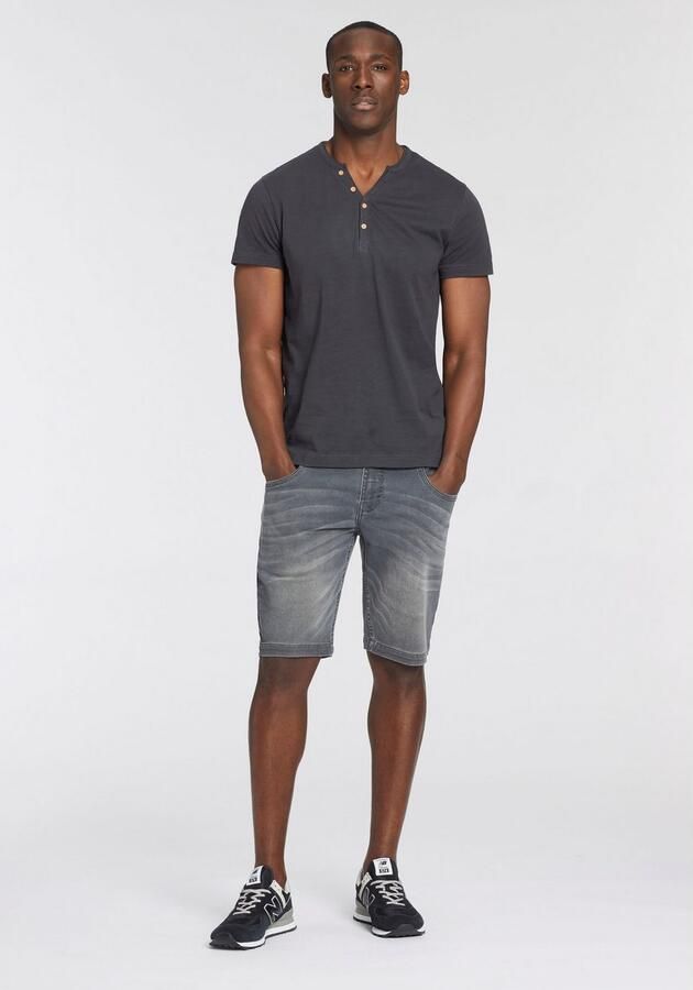 Bruno Banani T-shirt Met geknoopte V-hals - Foto 7