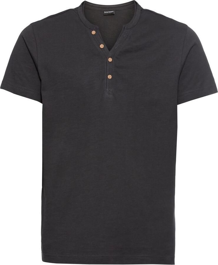 Bruno Banani T-shirt Met geknoopte V-hals