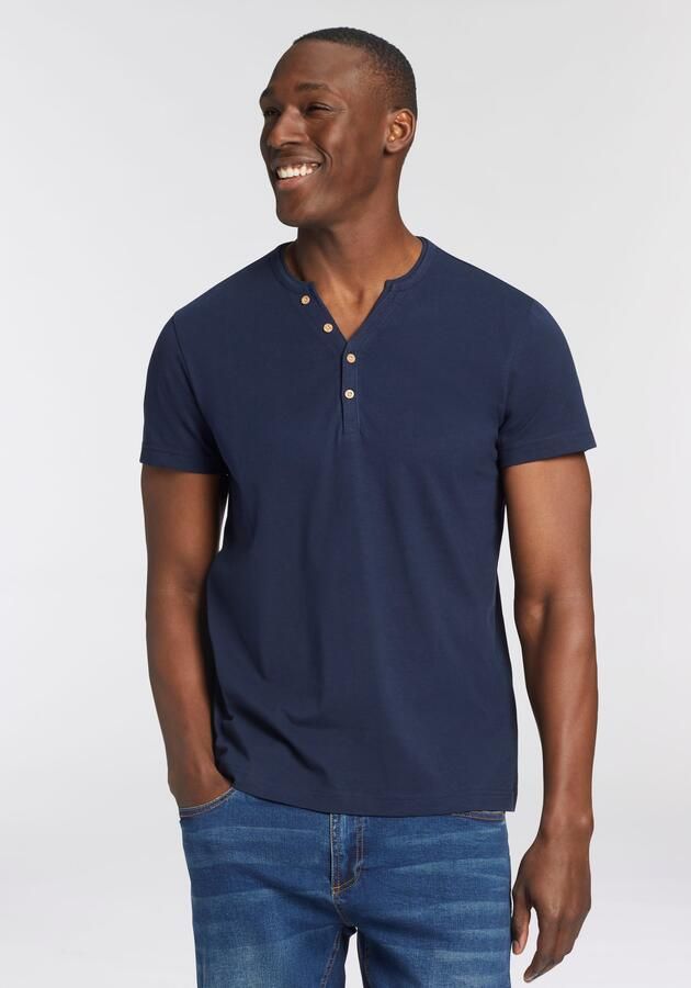 Bruno Banani T-shirt Met geknoopte V-hals - Foto 8