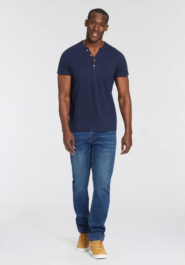 Bruno Banani T-shirt Met geknoopte V-hals - Foto 6