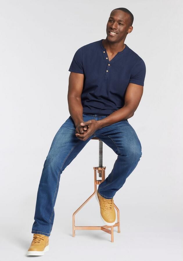 Bruno Banani T-shirt Met geknoopte V-hals - Foto 7