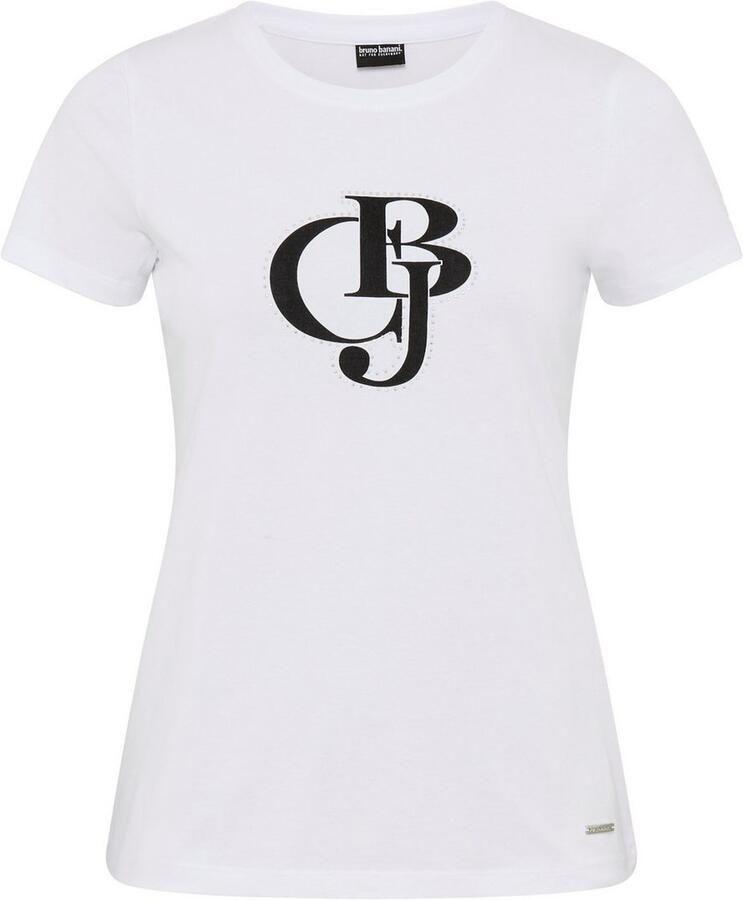 Bruno Banani T-shirt met logo-print en glitterstenen nieuwe collectie