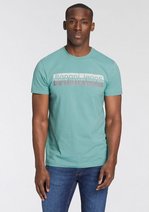 Bruno Banani T-shirt met modieuze frontprint - Foto 5