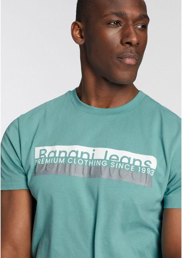 Bruno Banani T-shirt met modieuze frontprint - Foto 2