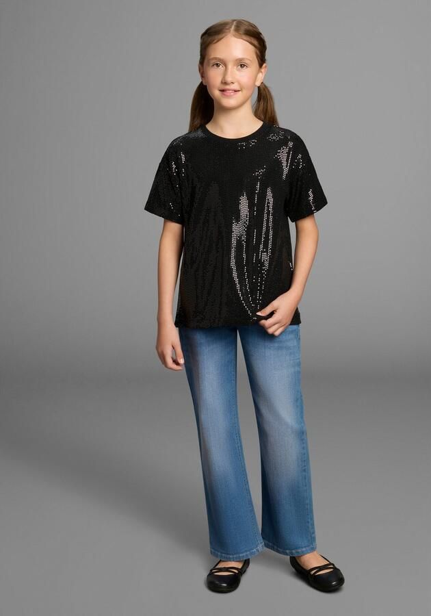 Bruno Banani T-shirt Oversized glittershirt paillettenlook NIEUW: voor TIENERS! Shirt van glinsterend materiaal - Foto 5