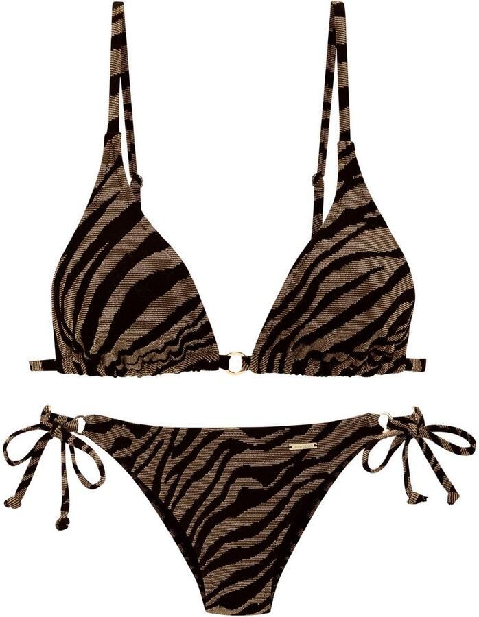 Bruno Banani Triangelbikini in tweekleurige animal-look - Foto 6