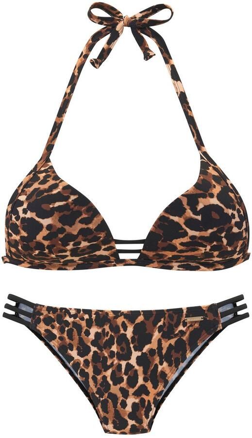 Bruno Banani Triangelbikini met contrastkleurige details - Foto 4