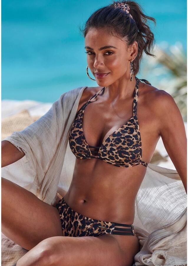 Bruno Banani Triangelbikini met contrastkleurige details - Foto 3