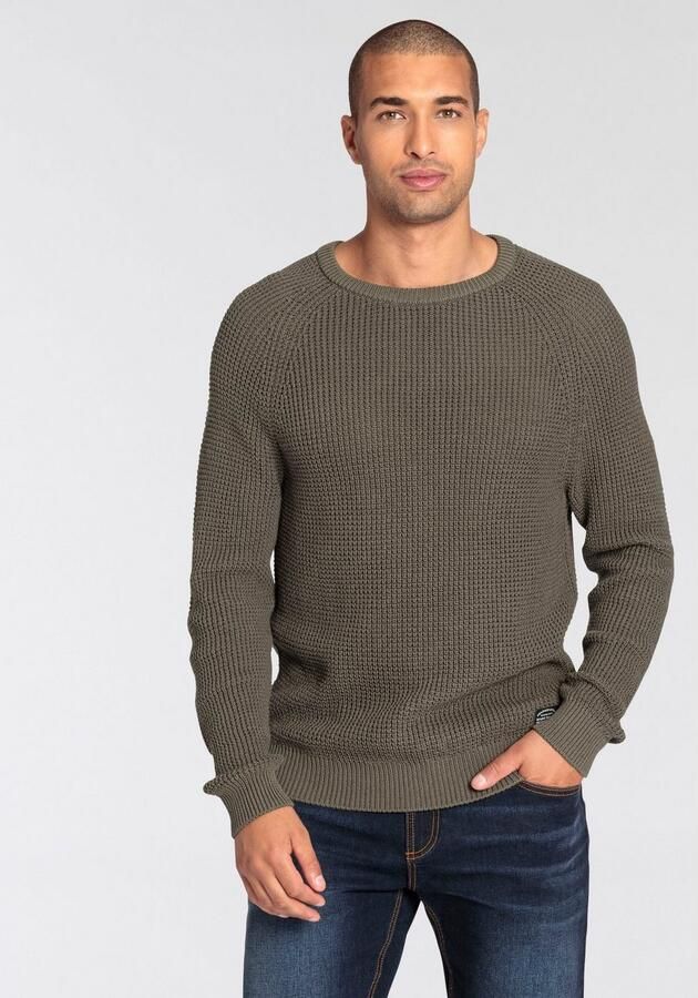 Bruno Banani Trui met ronde hals met een bijzondere structuur - Foto 5