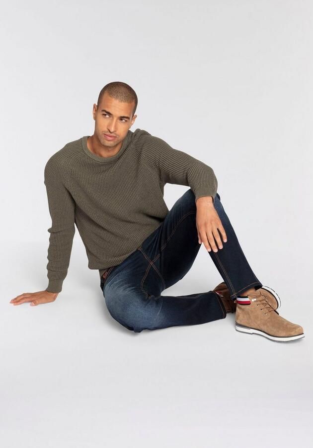 Bruno Banani Trui met ronde hals met een bijzondere structuur - Foto 7