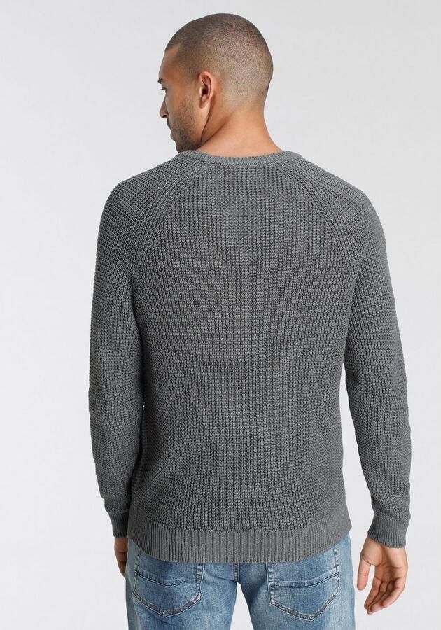 Bruno Banani Trui met ronde hals met een bijzondere structuur - Foto 4