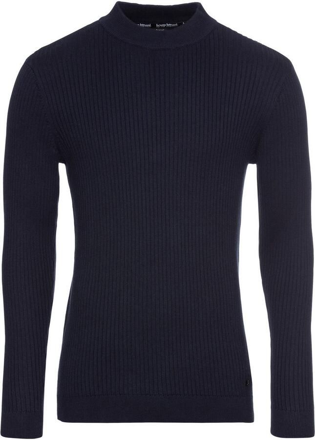 Bruno Banani Trui met staande kraag in ribbrei-look - Foto 1