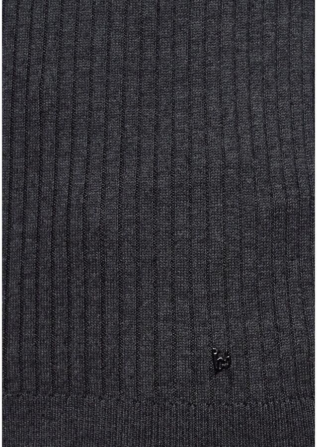 Bruno Banani Trui met staande kraag in ribbrei-look - Foto 2