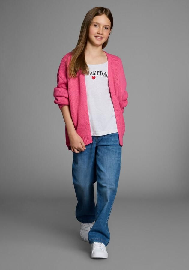 Bruno Banani Vest Cardigan open gebreid vest in wijde vorm NIEUW: voor TIENERS! Losse zachte breisel - Foto 3