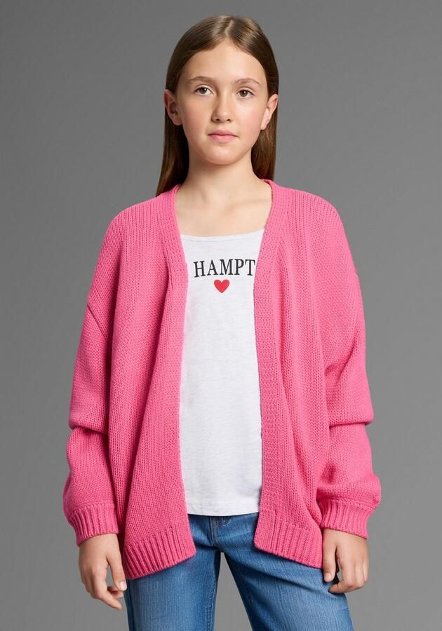 Bruno Banani Vest Cardigan open gebreid vest in wijde vorm NIEUW: voor TIENERS! Losse zachte breisel - Foto 5