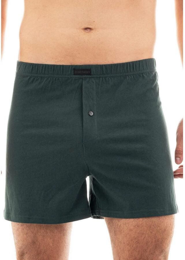 Bruno Banani Wijde boxershort Loose fit met knoopsluiting (2 stuks Set van 2)