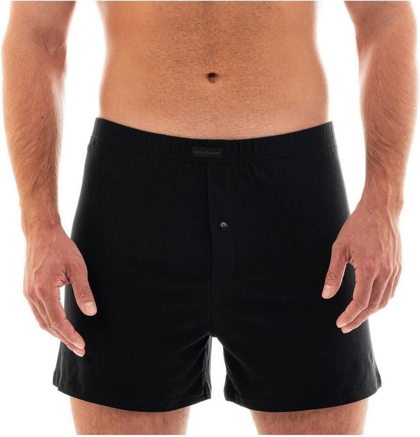Bruno Banani Wijde boxershort Loose fit met knoopsluiting (2 stuks Set van 2)