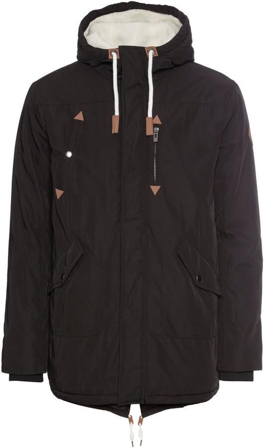 Bruno Banani Winterjack modieuze stijl getailleerde pasvorm met capuchon met koord - Foto 4