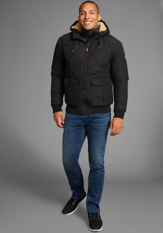 Bruno Banani Winterjack van katoen en polyester hoge kraag - Foto 4