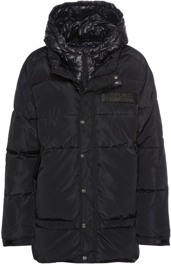 Bruno Banani Winterjack warm materiaal hoge kraag verstelbare capuchon - Foto 5