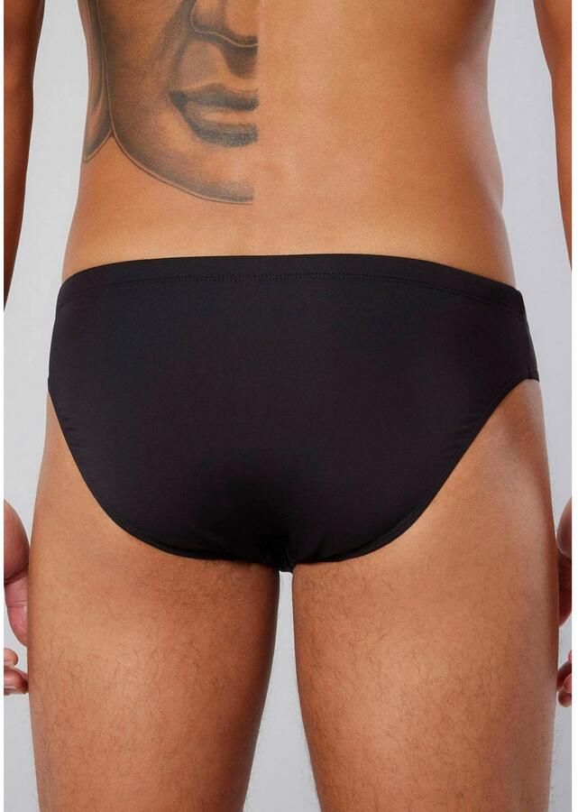 Bruno Banani Zwembroek Mini Wave Line 2.0 Swim met opzij gestempeld logo (1 stuk)