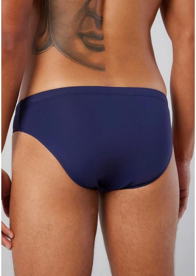 Bruno Banani Zwembroek Mini Wave Line 2.0 Swim met opzij gestempeld logo (1 stuk)
