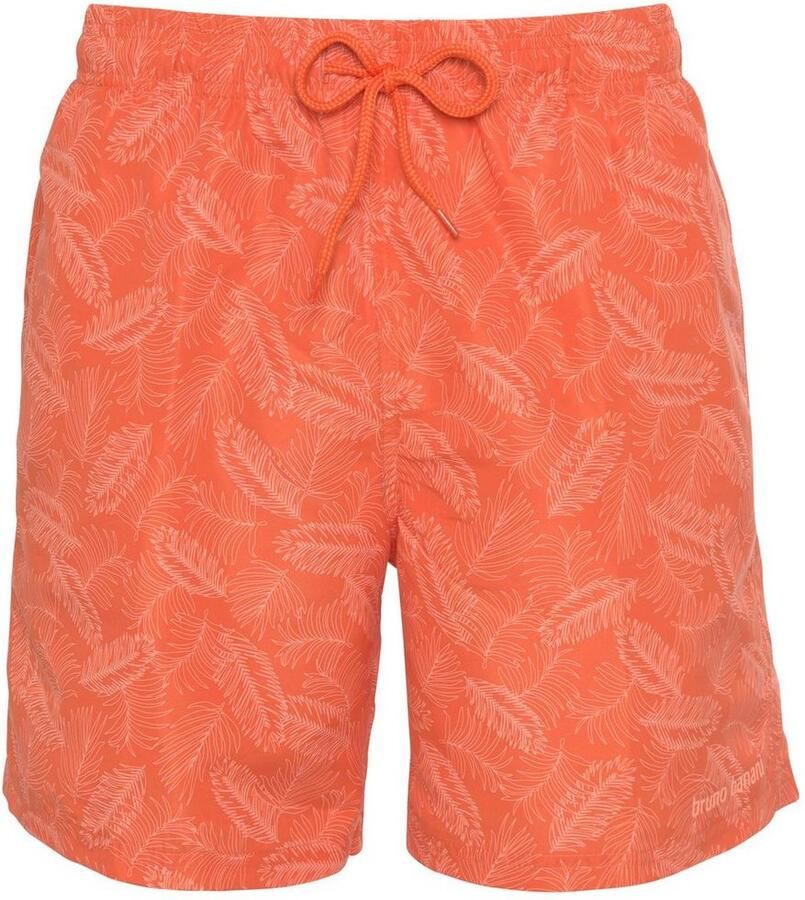 Bruno Banani Zwemshort met een bloemmotief