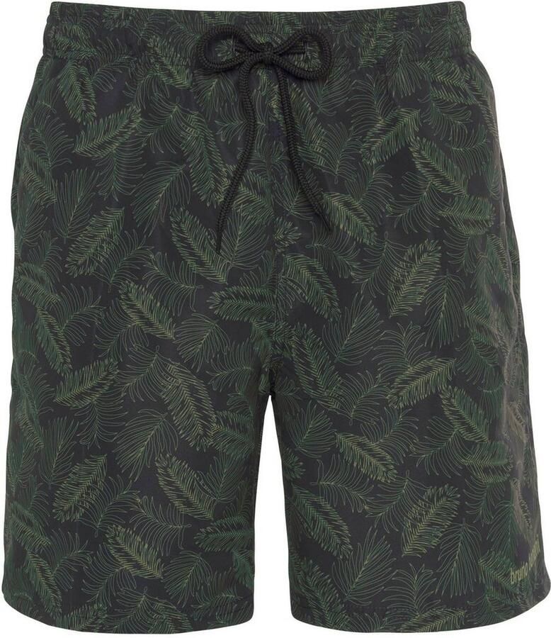 Bruno Banani Zwemshort met een bloemmotief