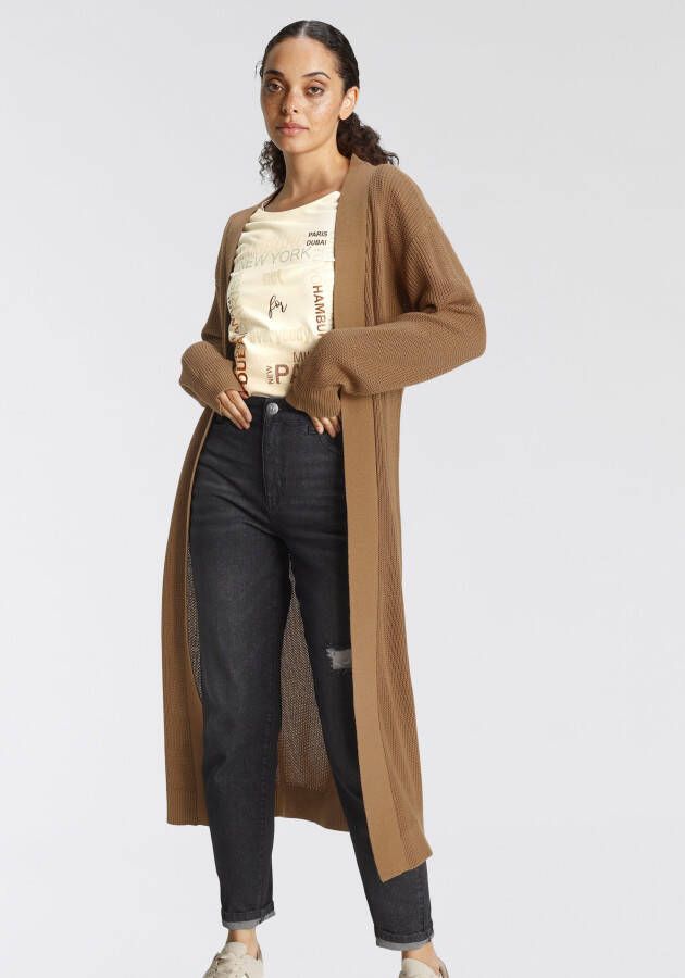 Bruno Banani Cardigan casual gebreide mantel nieuwe collectie