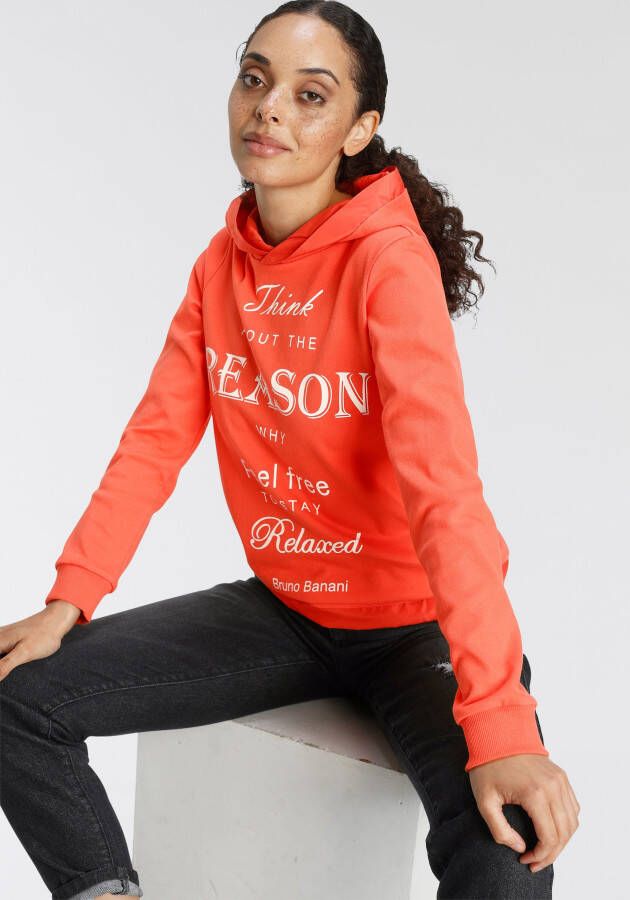 Bruno Banani Hoodie met sportieve print