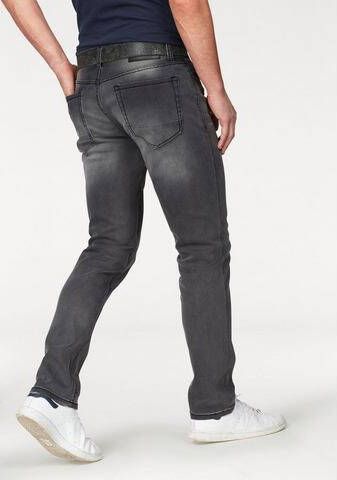 Bruno Banani Straight jeans Hutch rechte broekspijpen gedeeltelijk met modieuze destroyed-effecten