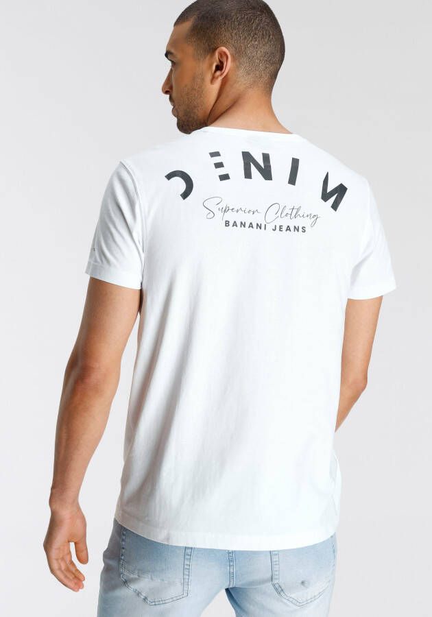 Bruno Banani T-shirt met coole print op de achterkant