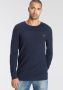 Bruno Banani Trui met ronde hals in modieuze tricot-look - Thumbnail 1