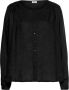 Buffalo Blouse zonder sluiting met knoopsluiting basic blouse met lange mouwen - Thumbnail 1