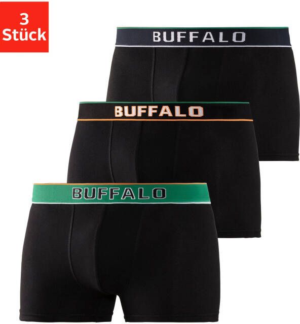 Buffalo Boxershort van katoenmix (set 3 stuks)