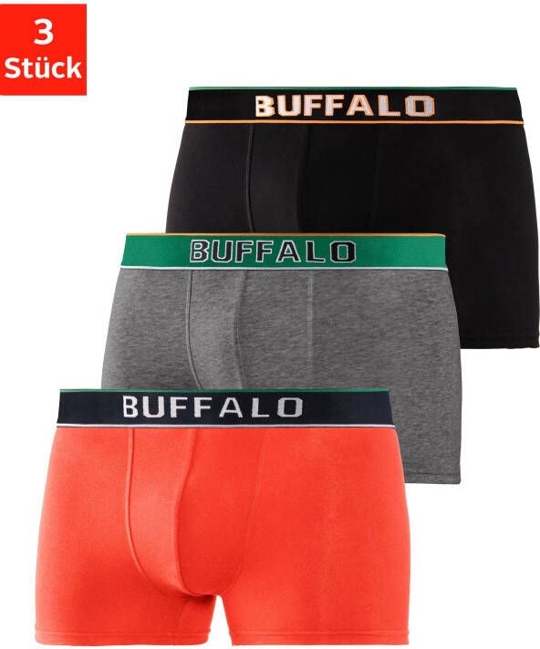 Buffalo Boxershort Weefband in collegedesign (set 3 stuks)