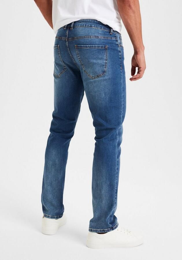 Buffalo 5-pocket jeans Straight fit met normale taillehoogte van elastische denim-kwaliteit - Foto 3