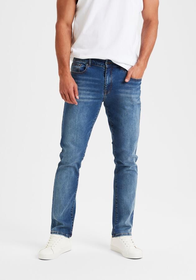Buffalo 5-pocket jeans Straight fit met normale taillehoogte van elastische denim-kwaliteit - Foto 5