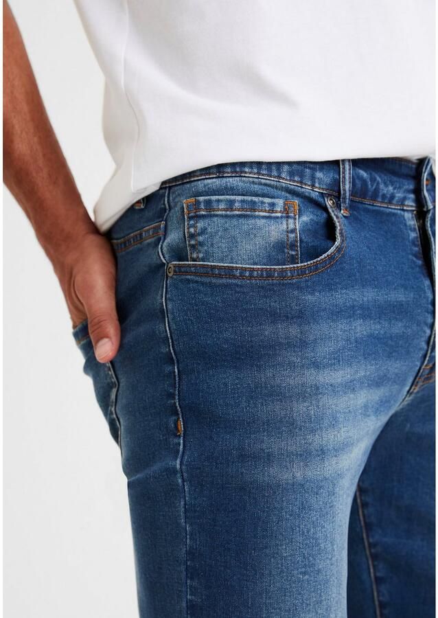 Buffalo 5-pocket jeans Straight fit met normale taillehoogte van elastische denim-kwaliteit
