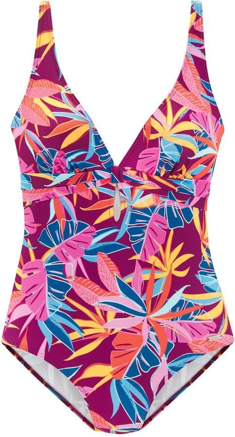 Buffalo Badpak Soleil met modieuze bladprint - Foto 4