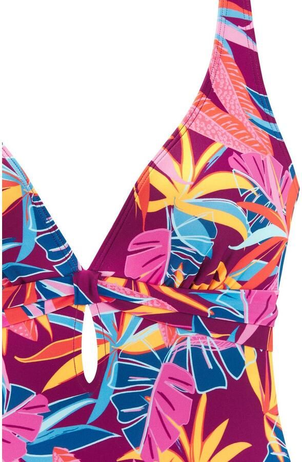 Buffalo Badpak Soleil met modieuze bladprint - Foto 3