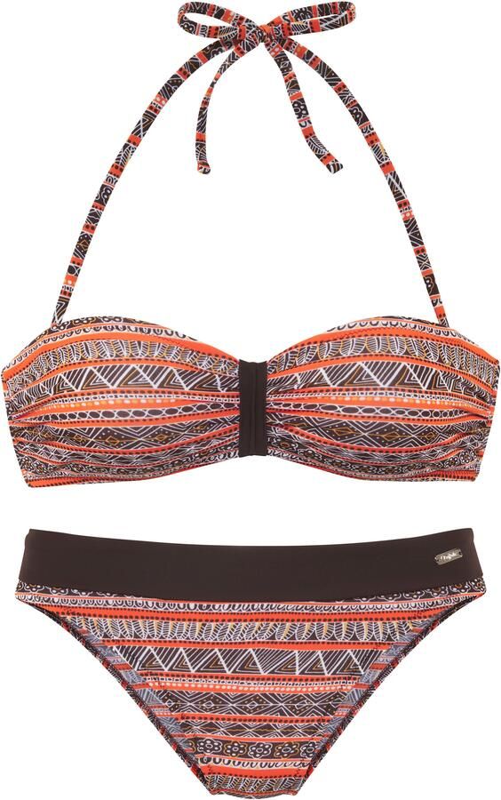 Buffalo Bandeaubikini Met trendy streepdruk - Foto 4