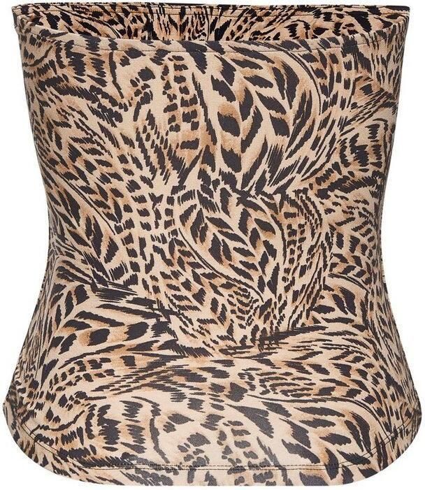 Buffalo Bandeautop met zijrimpelingen en alloverprint schoudervrij - Foto 6